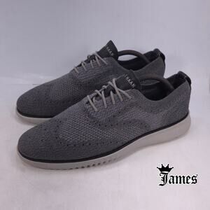 Cole Haan 2.Zerogrand Stitchlite Wingtip Oxford Shoe Mens Size 9.5 C27565 Gray